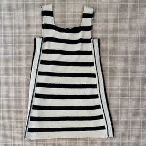 Zara Striped Knit Tank Mini Dress